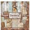 Stamperia Clockwise Double-Sided Paper Pad, 12" x 12"